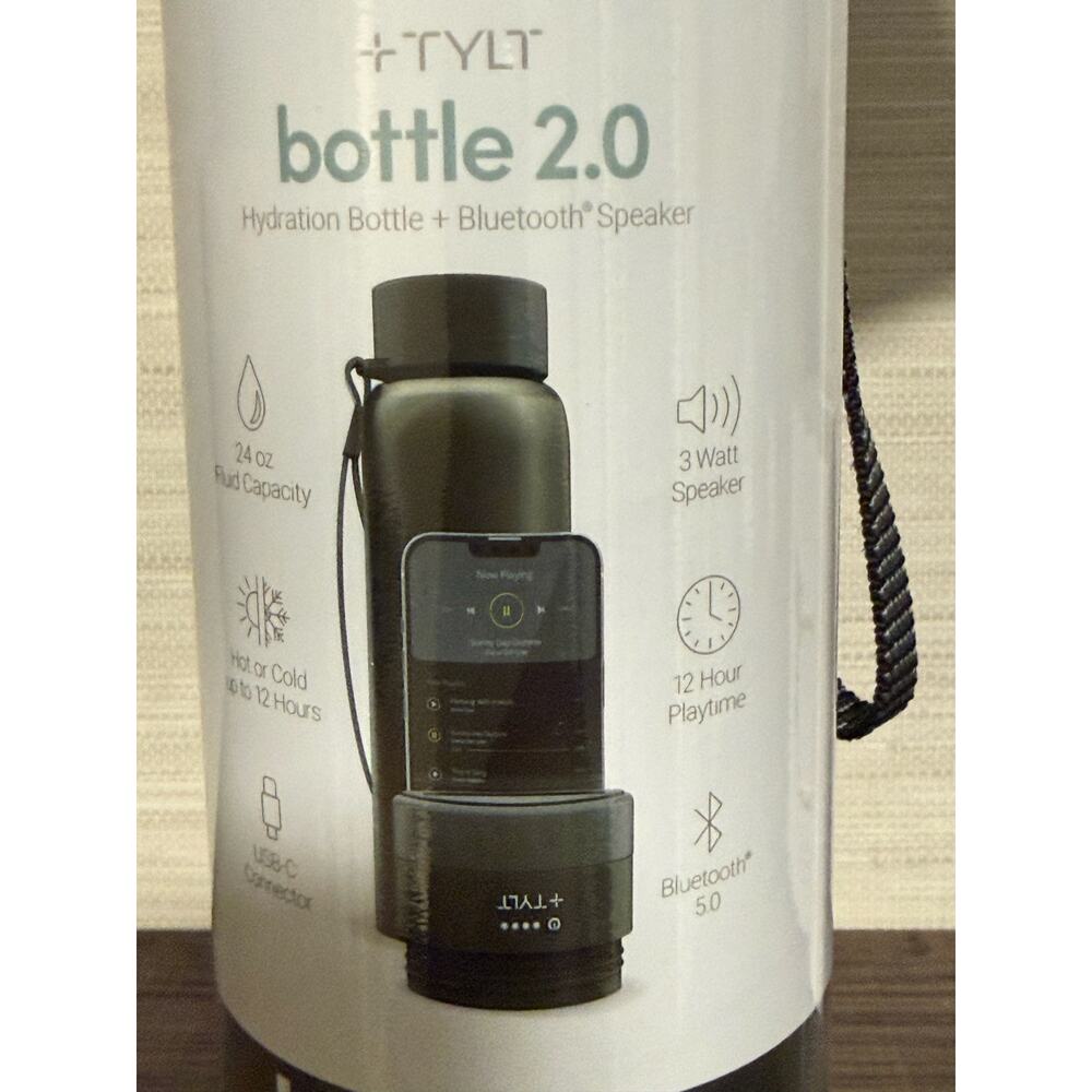 TYLT 24 oz. Hydration Stainless Steel Bottle & Bluetooth Speaker 2.0 - Picture 3 of 5